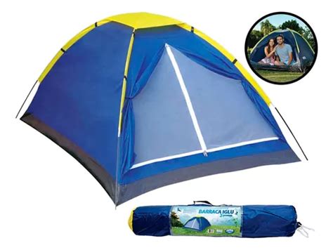 Barraca Camping Tenda Iglu 2 Pessoas Mor Acampamento Praia Frete grátis