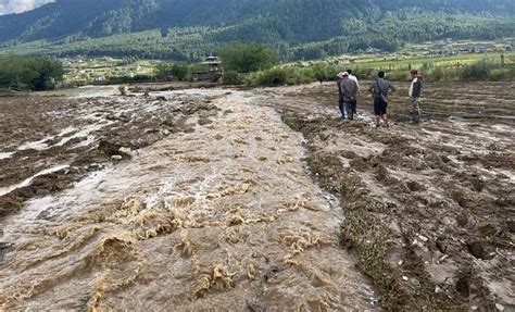 Flash flood hits Bhutan’s Gangtey, damaging crops and water supply ...