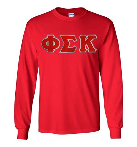 Phi Sigma Kappa Lettered Long Sleeve Shirt Sale 2995 Greek Gear®