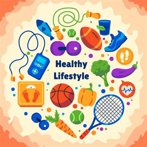 Healthy Lifestyle Concept 13623440 Vector Art At Vecteezy