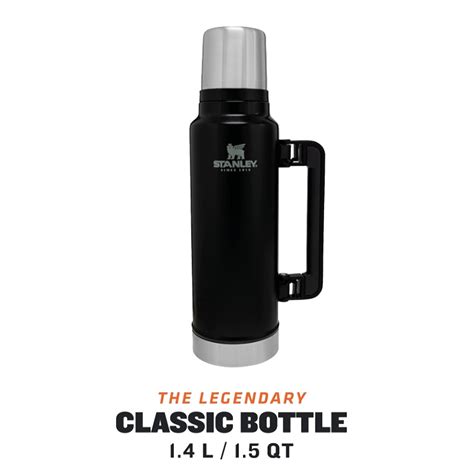 Stanley Classic Vacuum L Matte Black Flask Outdoor Warehouse