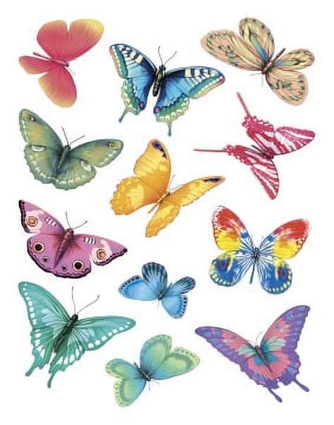 IdeaStix Butterfly Magic 2 Sheet Accents Original Premium Peel And