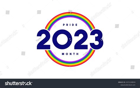 Pride Month 2023 Symbol Template Vector Stock Vector Royalty Free