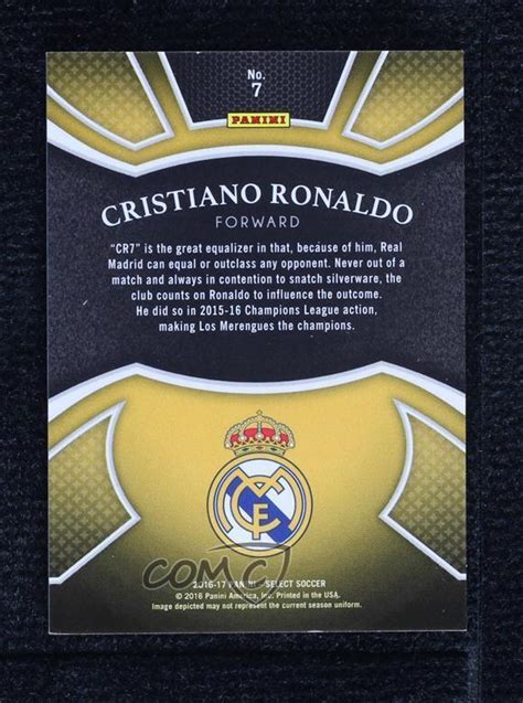 Panini Select Equalizers Cristiano Ronaldo Ebay