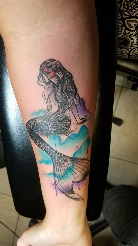 Mermaid Forearm Tattoo