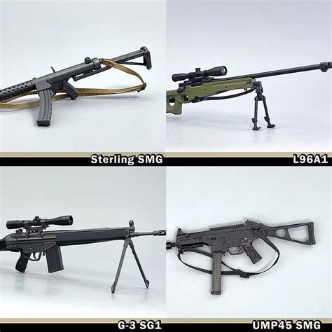NEW-1-6-Sterling-SMG-L96A1-G3-SG1-UMP45-SMG-Soldier-Weapon-Model-for ...