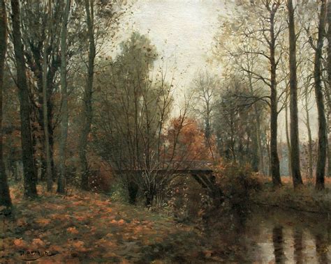 Veltz Ivan Avgustovich Autumn The Bridge In The Park A Photo On