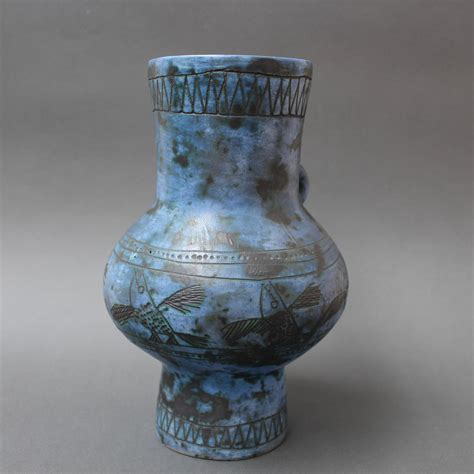 Vintage French Ceramic Vase By Jacques Blin Circa S For Sale At