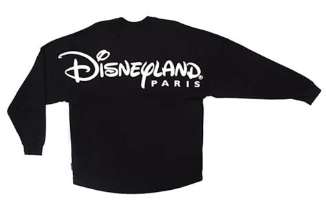 Disney Sweat Spirit Jersey Noir Disneyland Paris