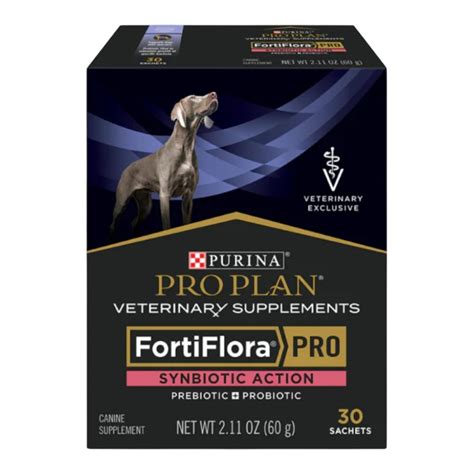 Purina Pro Plan FortiFlora Pro Synbiotic Action Dog Pre & Probiotic ...