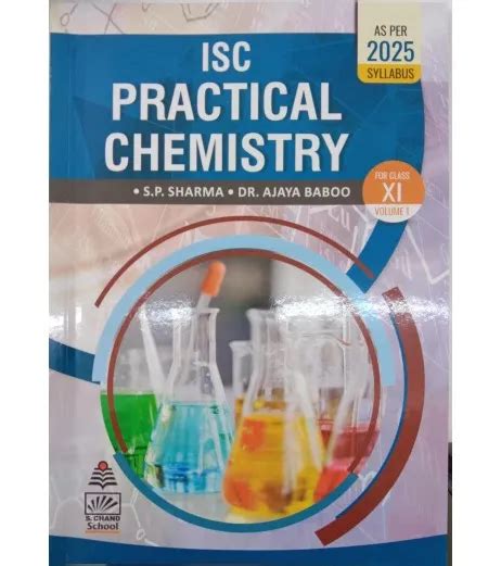 ISC Practical Chemistry Class 11 By SP Sharma S P Sharma Ajaya Baboo