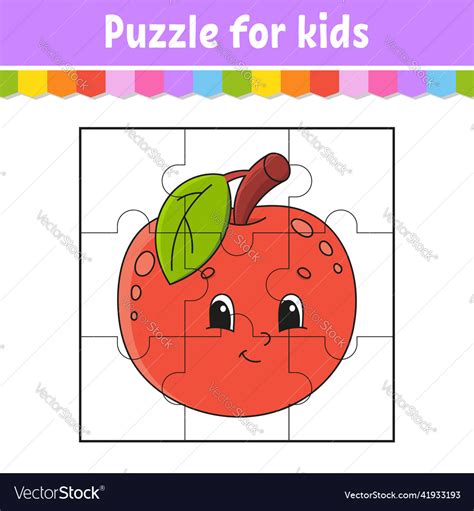 Apple Puzzle Coloring Page Twisty Noodle Preschool Apple, 40% OFF