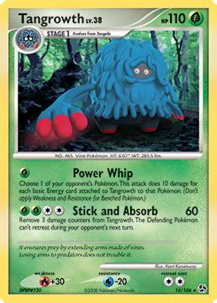 Tangrowth Diamond Pearlgreat Encounters Tcg Card Database