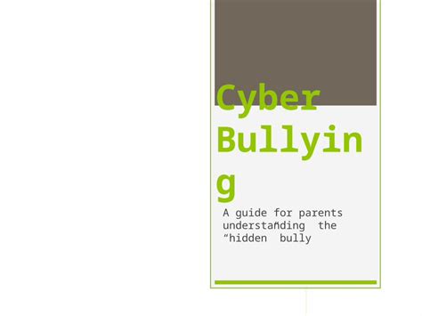 Pptx Cyber Bullying Dokumen Tips