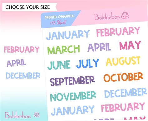 Months + Days + Numbers – Bolderbon