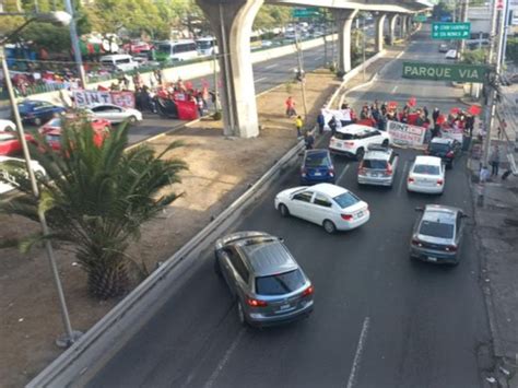 Caos En CDMX Y Edomex Hoy Por Bloqueos De Trabajadores Del Colegio De