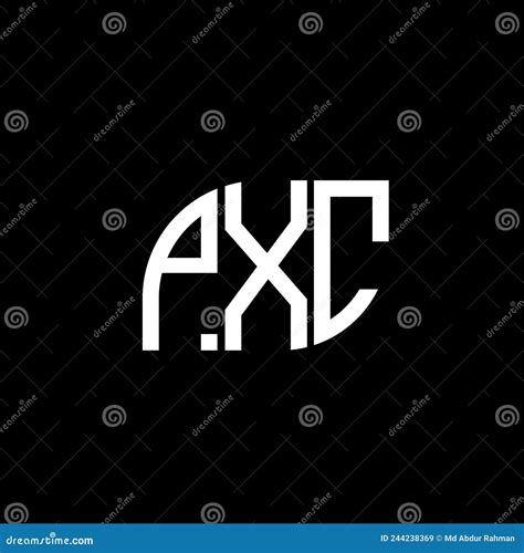 Design De Logotipo De Letra Pxc Em Preto Fundo Pxc Iniciais Criativas