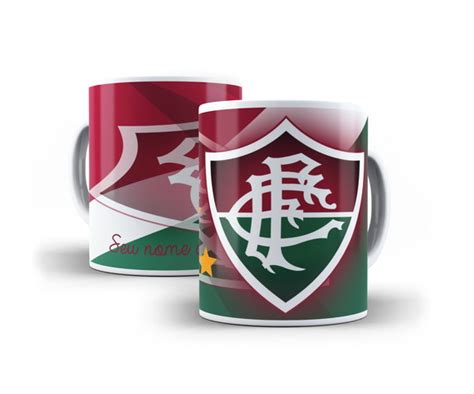 Caneca Personalizada Time Futebol Fluminense Adiciona Nome