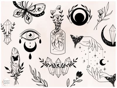 Mystical Elements by Jenny Savoy on Dribbble