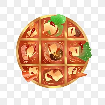 Gourmet Hot Pot Jiugongge Squared Paper For Practicing Calligraphy Food Hot Pot PNG