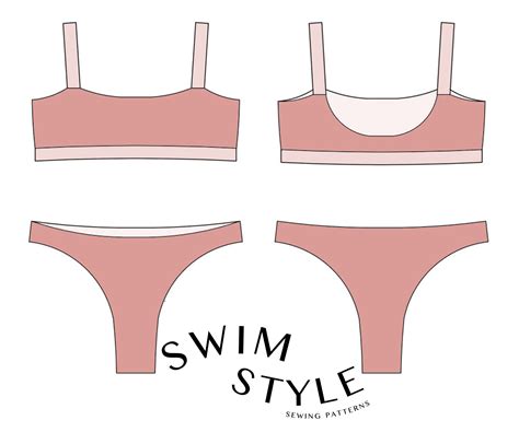 Bikini Pdf Sewing Pattern Women Swimsuit Pattern Bikini Etsy