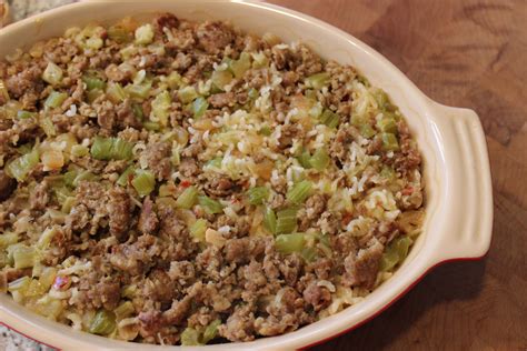 Sausage And Rice Casserole Dish