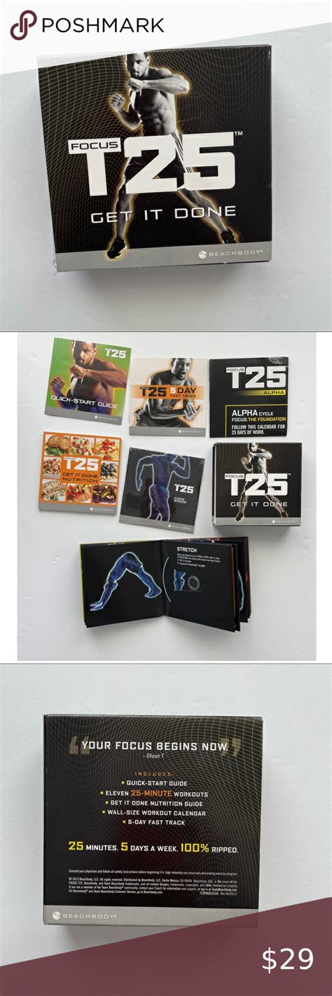 Beachbody Focus T25 Shaun T S Dvd Workout Program Workout Programs Shaun T Workout Dvds