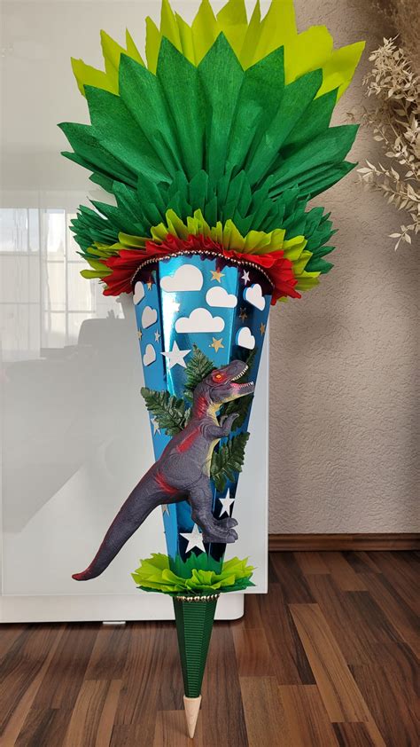 Schultüte Zuckertüte Junge Dino Drache Dinosaurier Unikat 105 cm