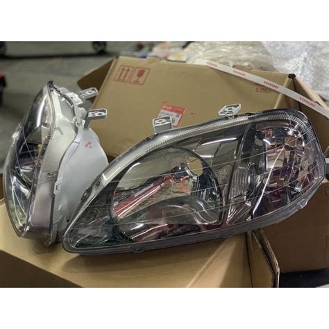 Honda Civic Ek9 Original Titanium Type R Genuine Headlamp So3 So4 Ek3 Ek4 Ek9 Head Lamp