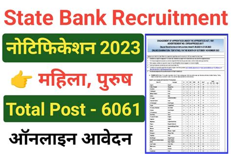 Sbi Apprentice Recruitment Notification Out For Posts