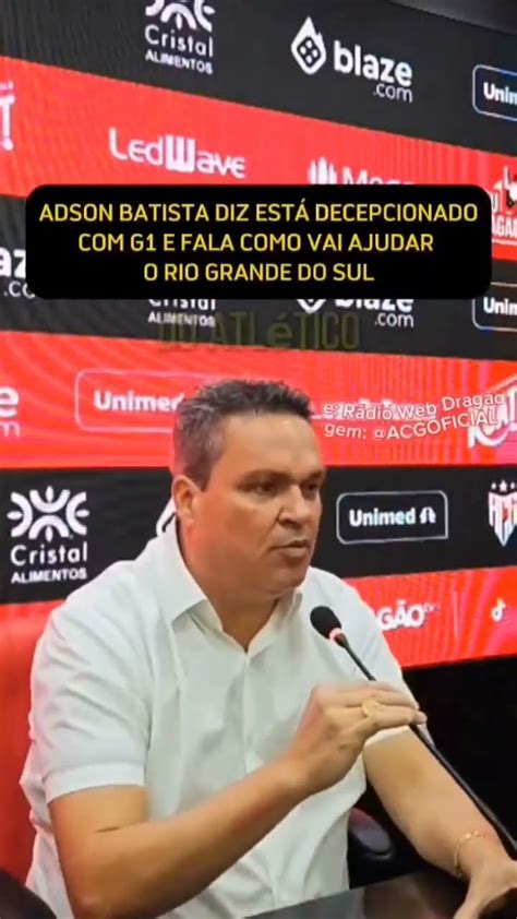 Presidente Do Atl Ticogoianiense Diz Que O Clube Ir Doar Toda A Renda