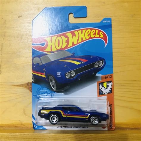 Hot Wheels 71 Plymouth Road Runner Muscle Mania Shopee Malaysia