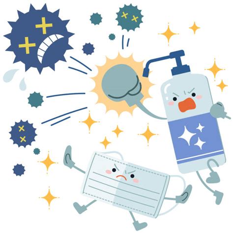 fighting germs illustrations royalty  vector graphics clip art