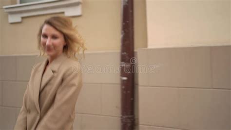 Naked Blonde Woman Lying In Bed With Blue Winter Cap Slow Motion Stock Footage Video Of