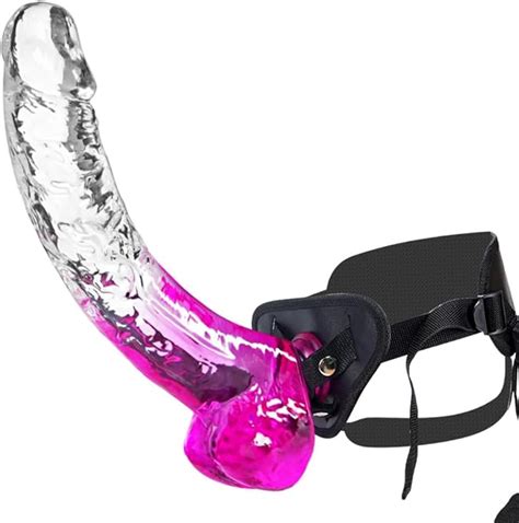 Amazon 11 Inch Clear Realistic Huge Dildo With Adjustable Strap On Harness Giant And Wide