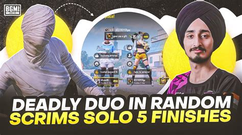 Solo Finishes In Scrims Deadly Duo Bgmi Competetive Iphone