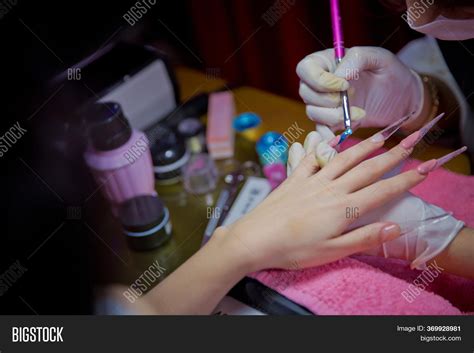 Woman Nail Salon Image And Photo Free Trial Bigstock