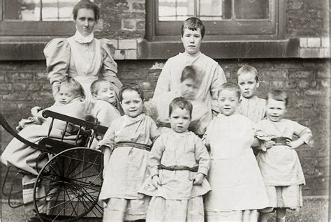 Children And Nurse At Crumpsall Workhouse C1897 Workhouse Orphans