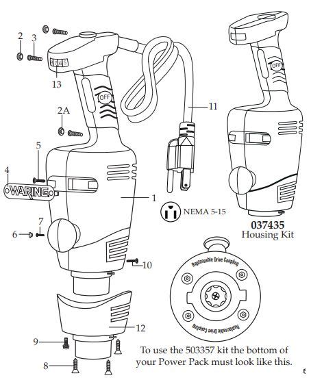 Waring Wsb Immersion Blender Big Stik Immersion Instruction Manual