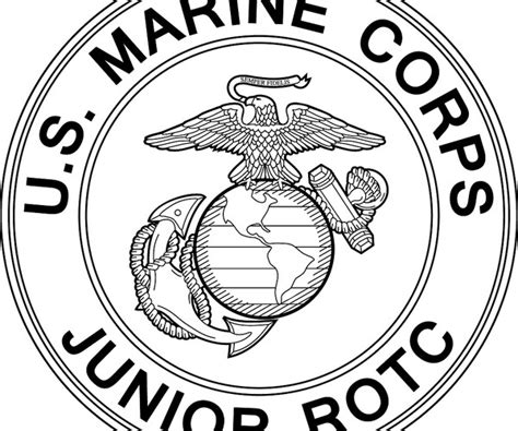 ArtStation - USMC JROTC svg, US Marine Corps Junior Rotc Vector, Insignia, Emblem, Patch, Black ...