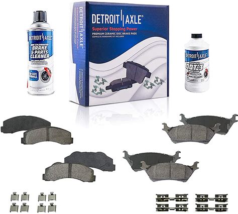 Detroit Axle Front Rear Ceramic Brake Pads Replacement For