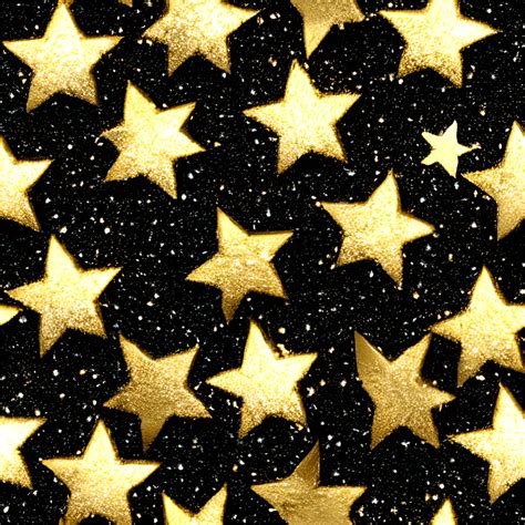 Gold Glitter Stars Photograph · Creative Fabrica