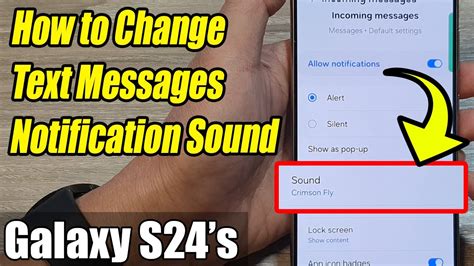 Galaxy S S Ultra How To Change Text Messages Notification Sound