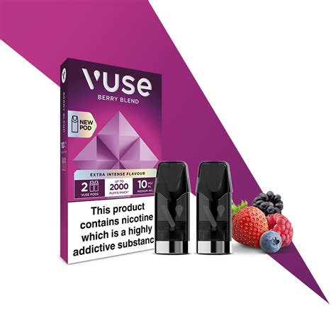 Vuse Berry Blend Extra Intense Flavour Pods Free Delivery