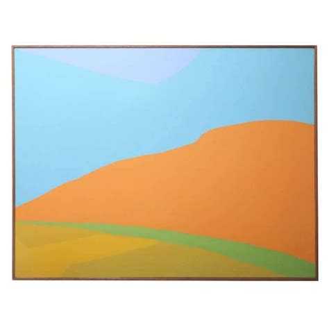 Hard Edge Landscape By Jackie Carson Acrylic On Canvas Canvas