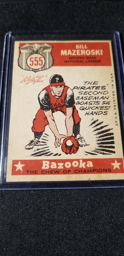 Topps Baseball Bill Mazeroski Pittsburgh Pirates All Star