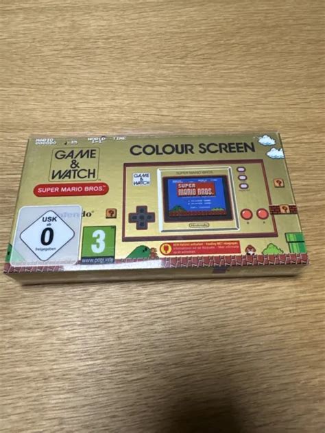 Nintendo Game Watch Super Mario Bros Handheld Konsole Gold New