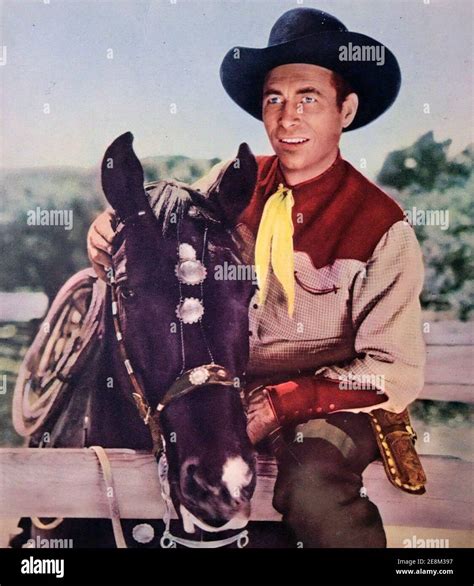 EDDIE DEAN (1907-1999) American actor and singer about 1943 Stock Photo ...