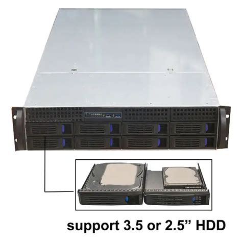 U Rackmount Server Chassis With Bay Hot Swappable Sata Sas Drive Bay