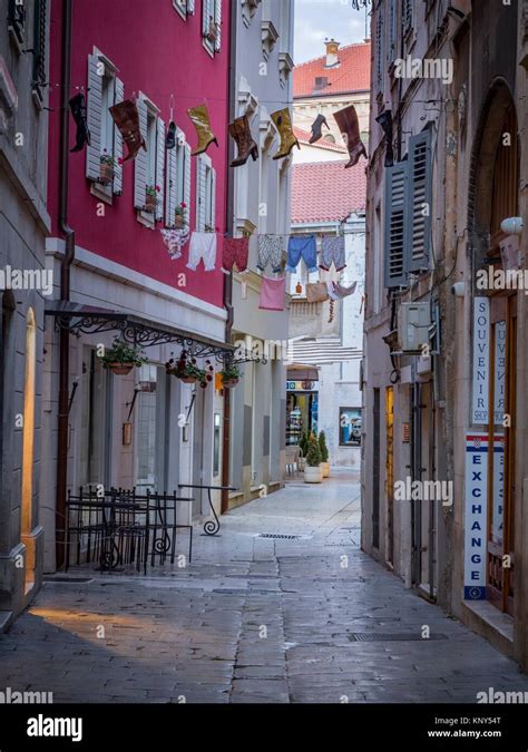 Split Croatia Street Scene Old Town Stock Photo Alamy